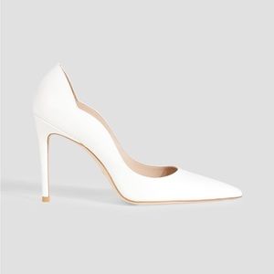 ❌SOLD❌Stuart Weitzman 100 scalloped patent-leather pumps